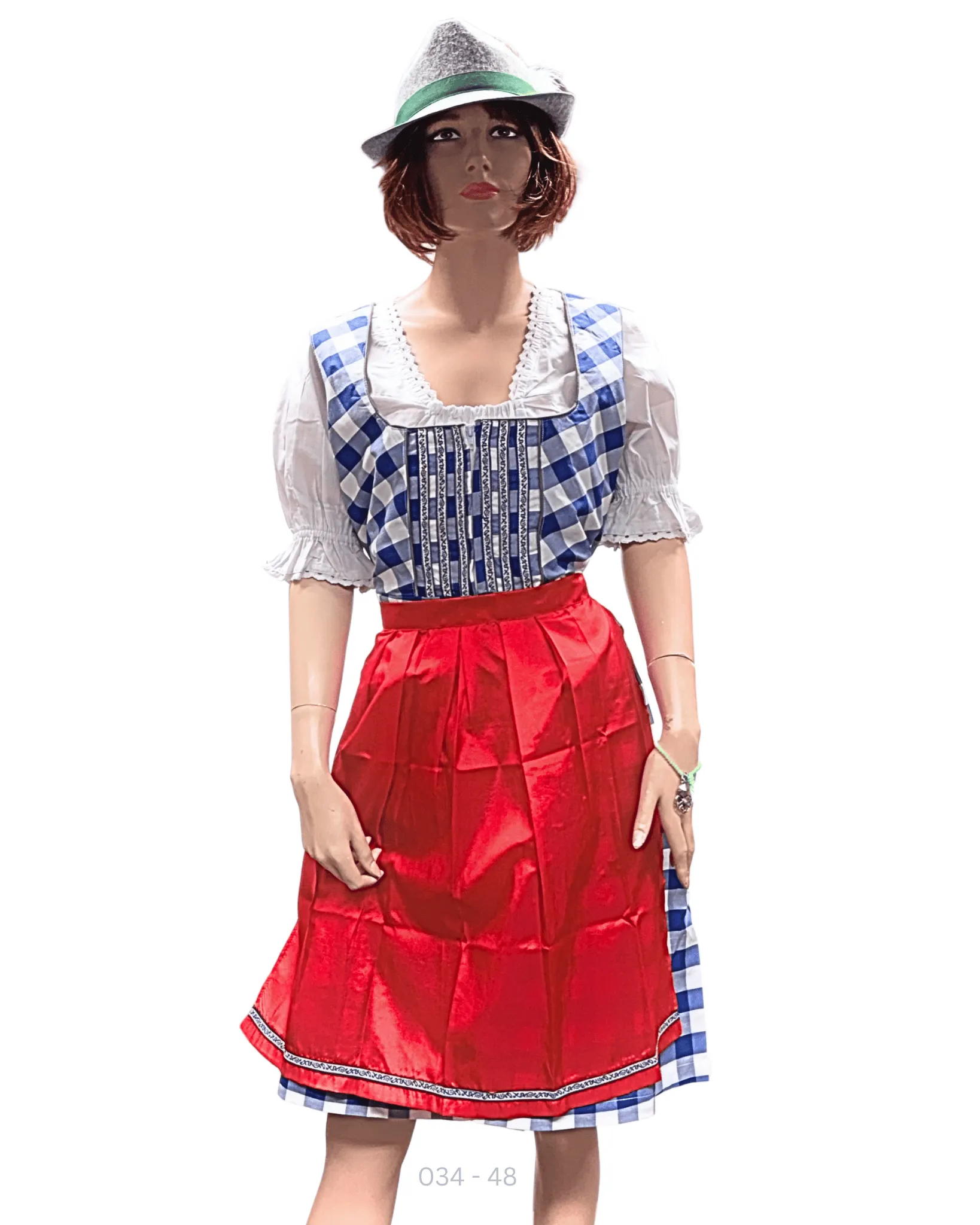 Dirndl Oktoberfest Tirolerjurk 34 | Huur mt. 48