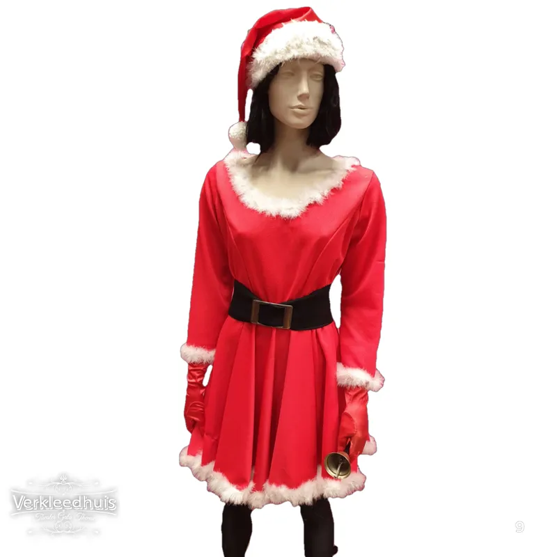 Kerstvrouw kostuum huren 09