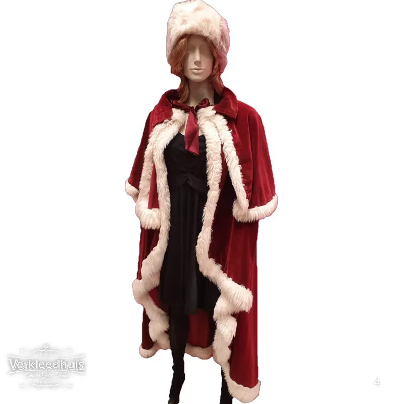 Kerstvrouw kostuum huren 04