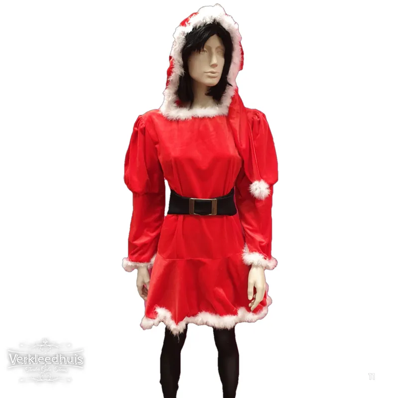 Kerstvrouw kostuum huren 11