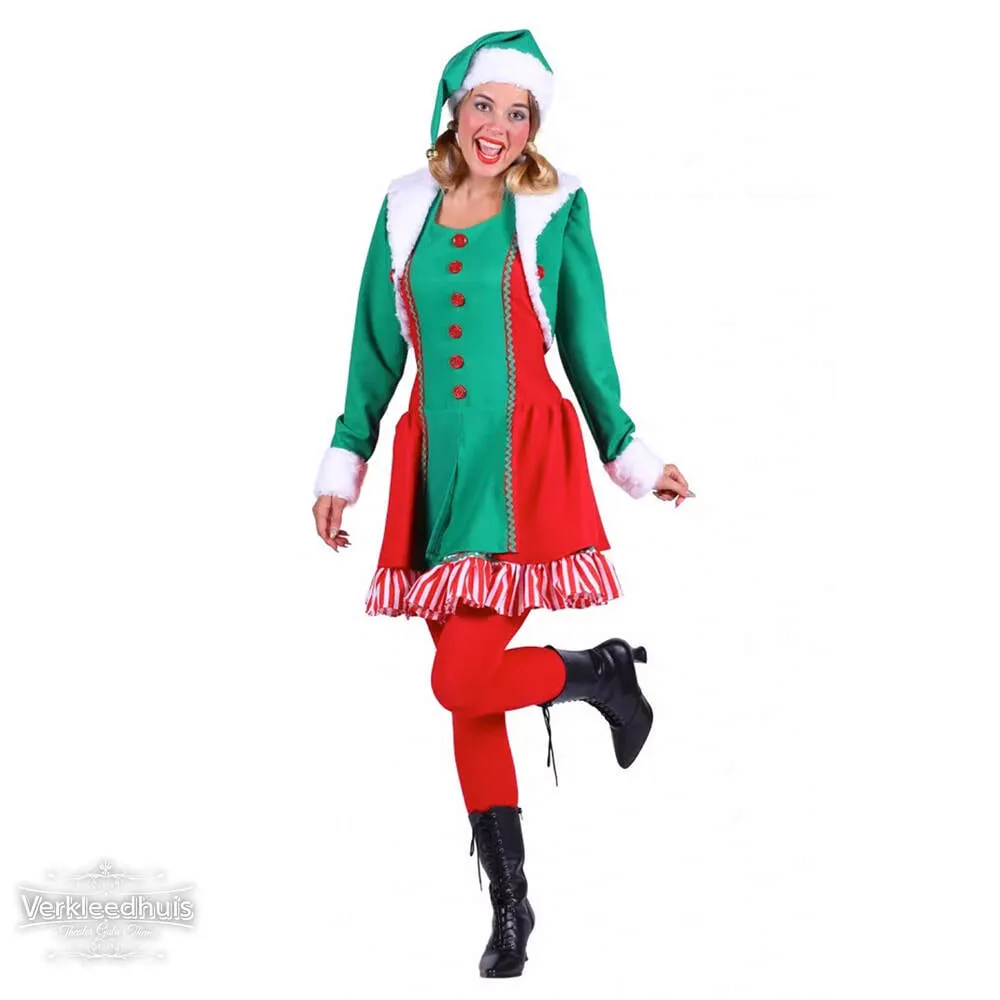 Kerst elf kostuum huren 04