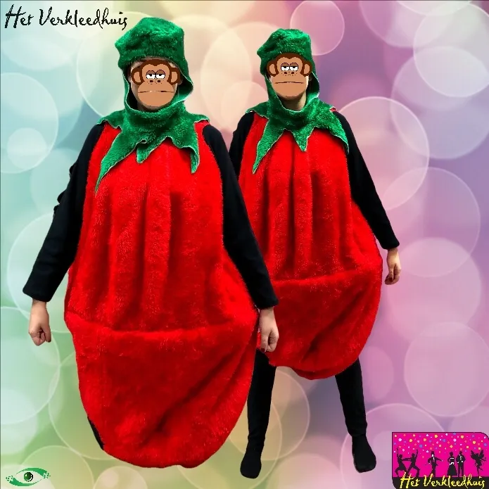 Tomaat mascotte kostuum huren