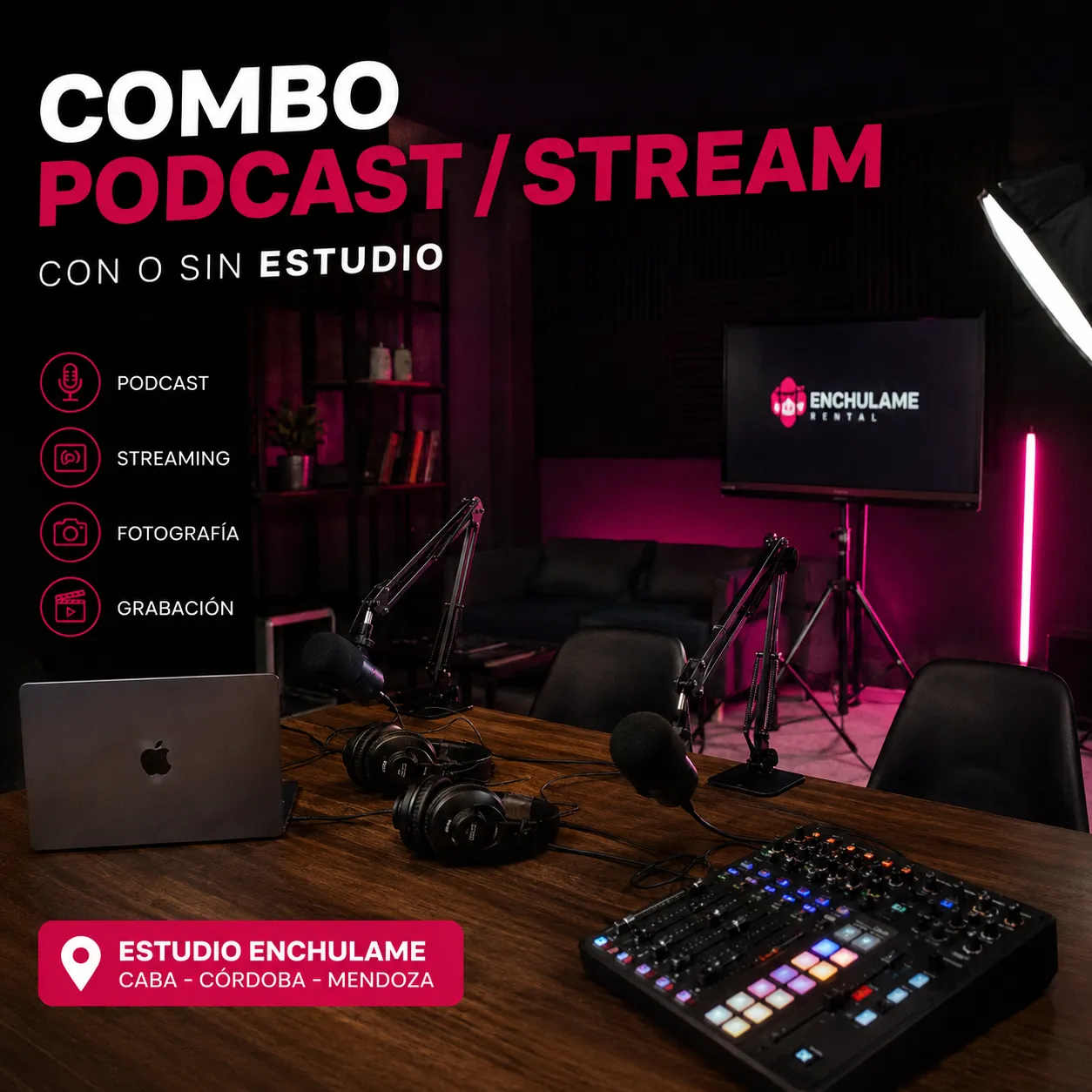 SERVICIO DE PODCAST/STREAM CON O SIN ESTUDIO 