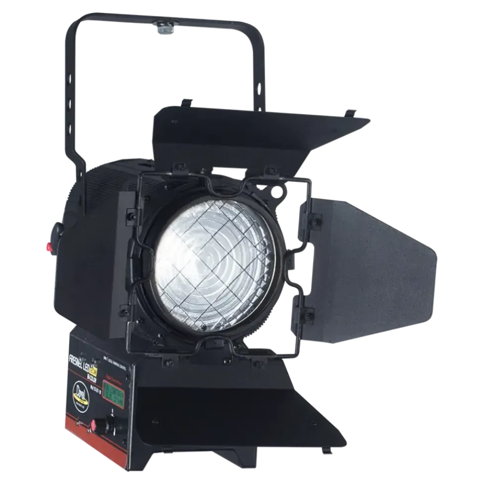 FRESNEL LED DEXEL 120w (BICOLOR) (Incluye trípode y alargue).