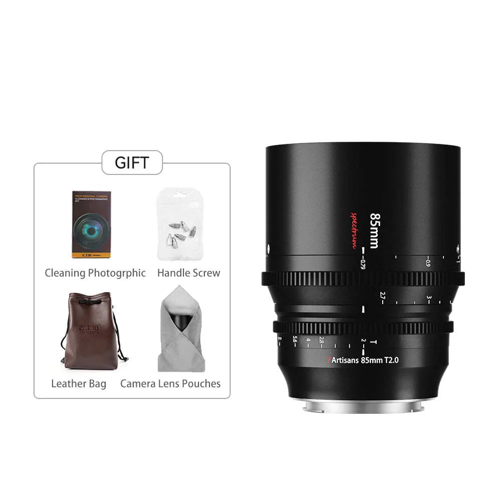 7ARTISANS SPECTRUM CINE 85mm T2.0 (Sony E) - FF