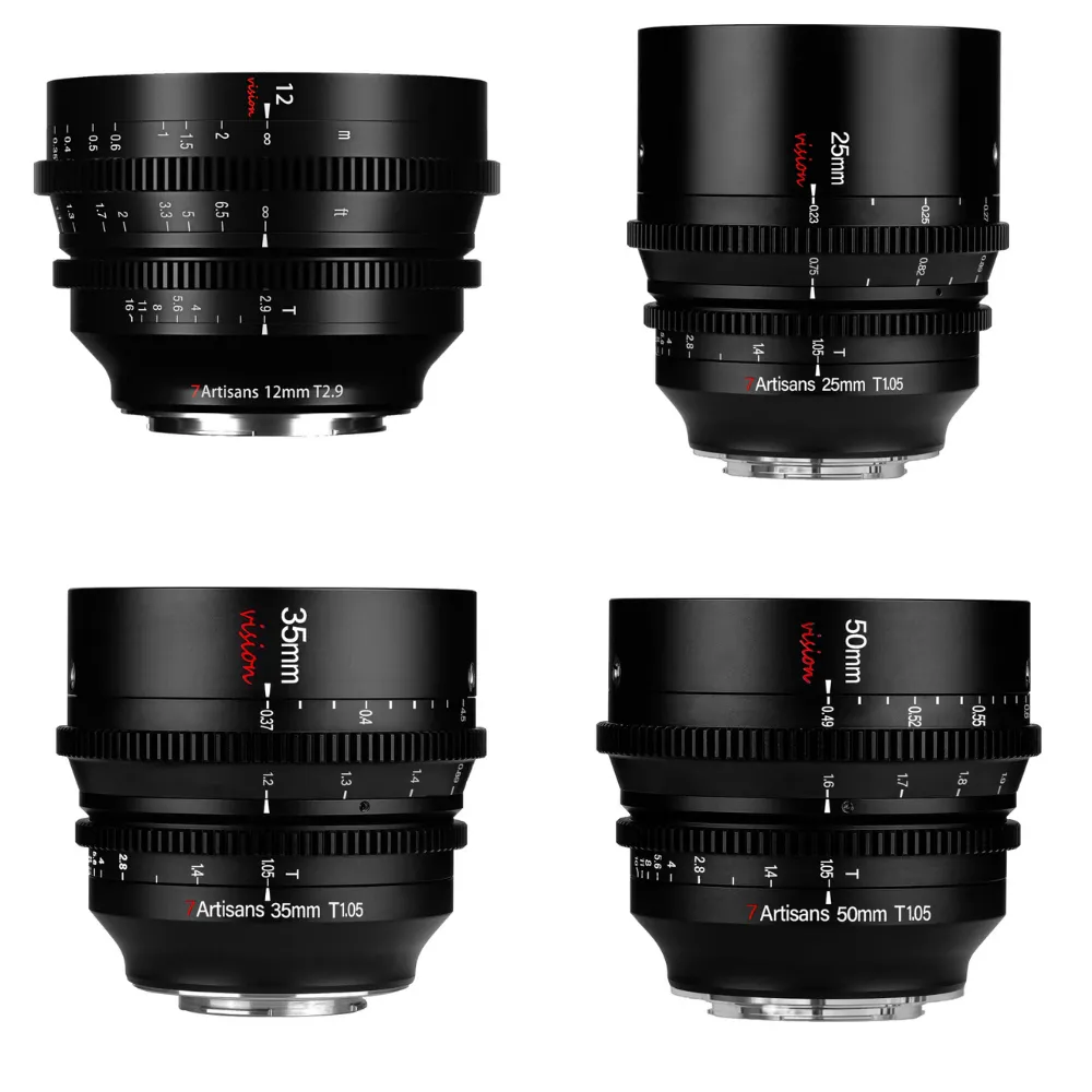 KIT VALIJA 7ARTISANS SPECTRUM CINE (x4) 