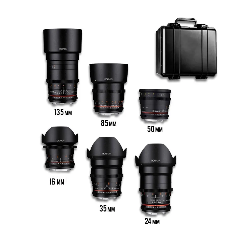 KIT VALIJA ROKINON CINE (x6)