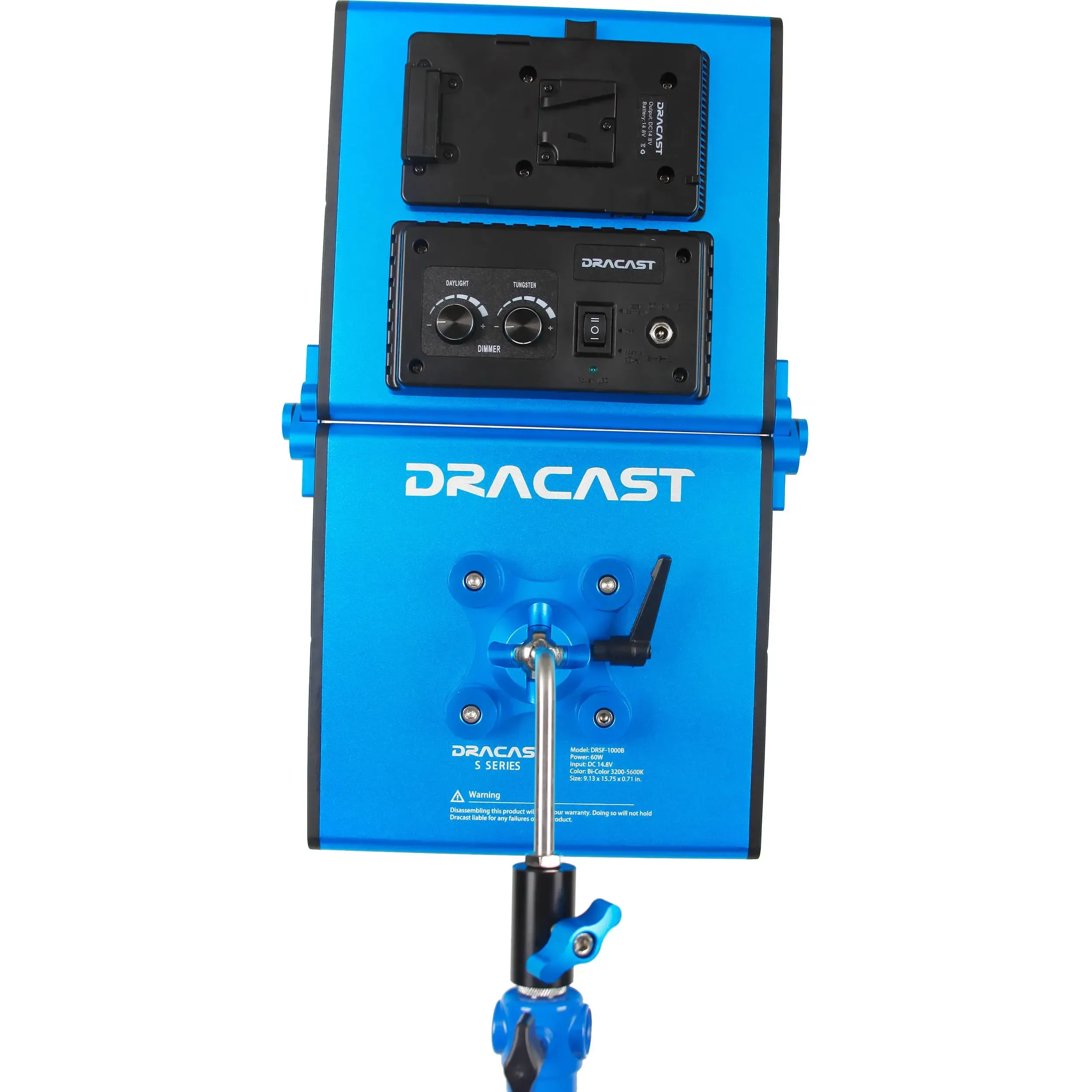 DRACAST 1000 BICOLOR 60W con dimmer (Incluye trípode y alargue