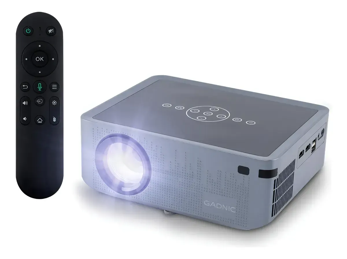 PROYECTOR GADNIC CINEMAX 8000 LUMENES + PANTALLA