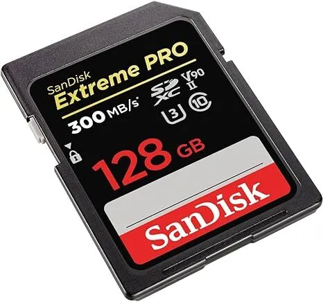 TARJETA DE MEMORIA SD SANDISK V90 128 GB