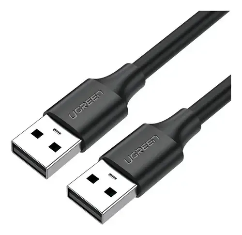 Cable Usb Premium Macho A Macho 25cm Carga Y Dato (Ugreen Negro)