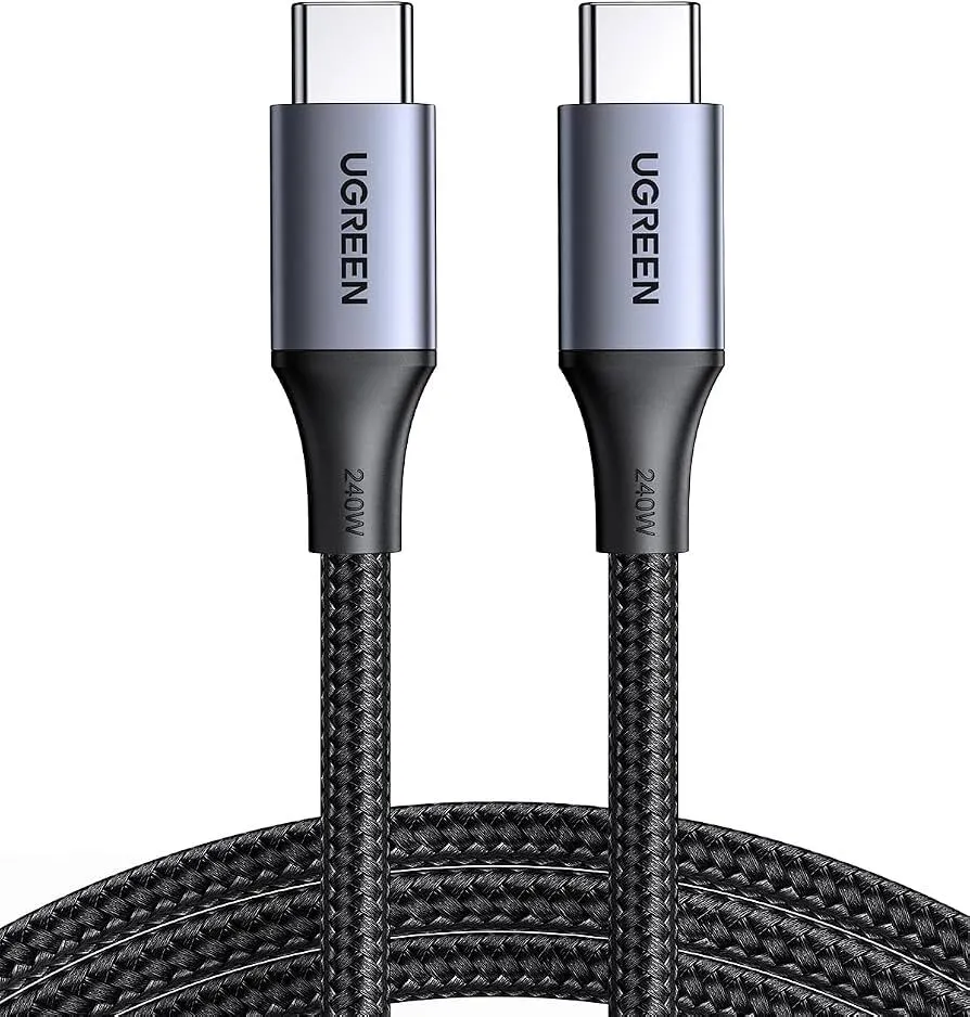 Cable Usb C Carga Rapida 3a 60w 480mbps 1.5 Metros (Ugreen Negro)
