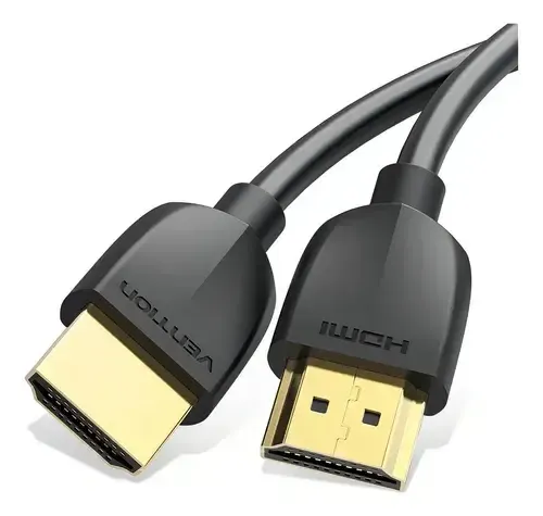 Cable Hdmi 2.0 Certificado Ultra Liviano 4k Hdr 1 Mt (Vention negro)