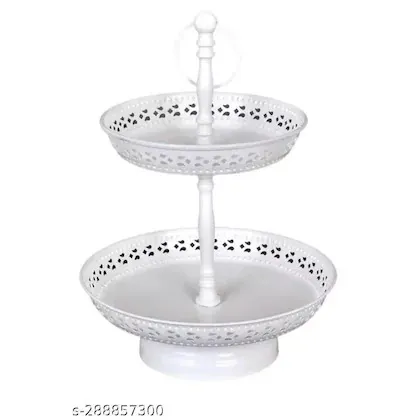 Cup Cake Stand White two tier