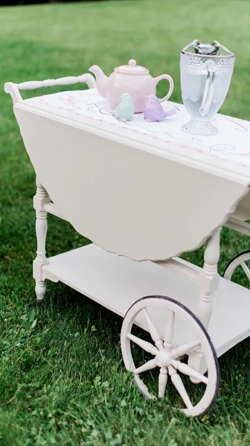Candy cart white