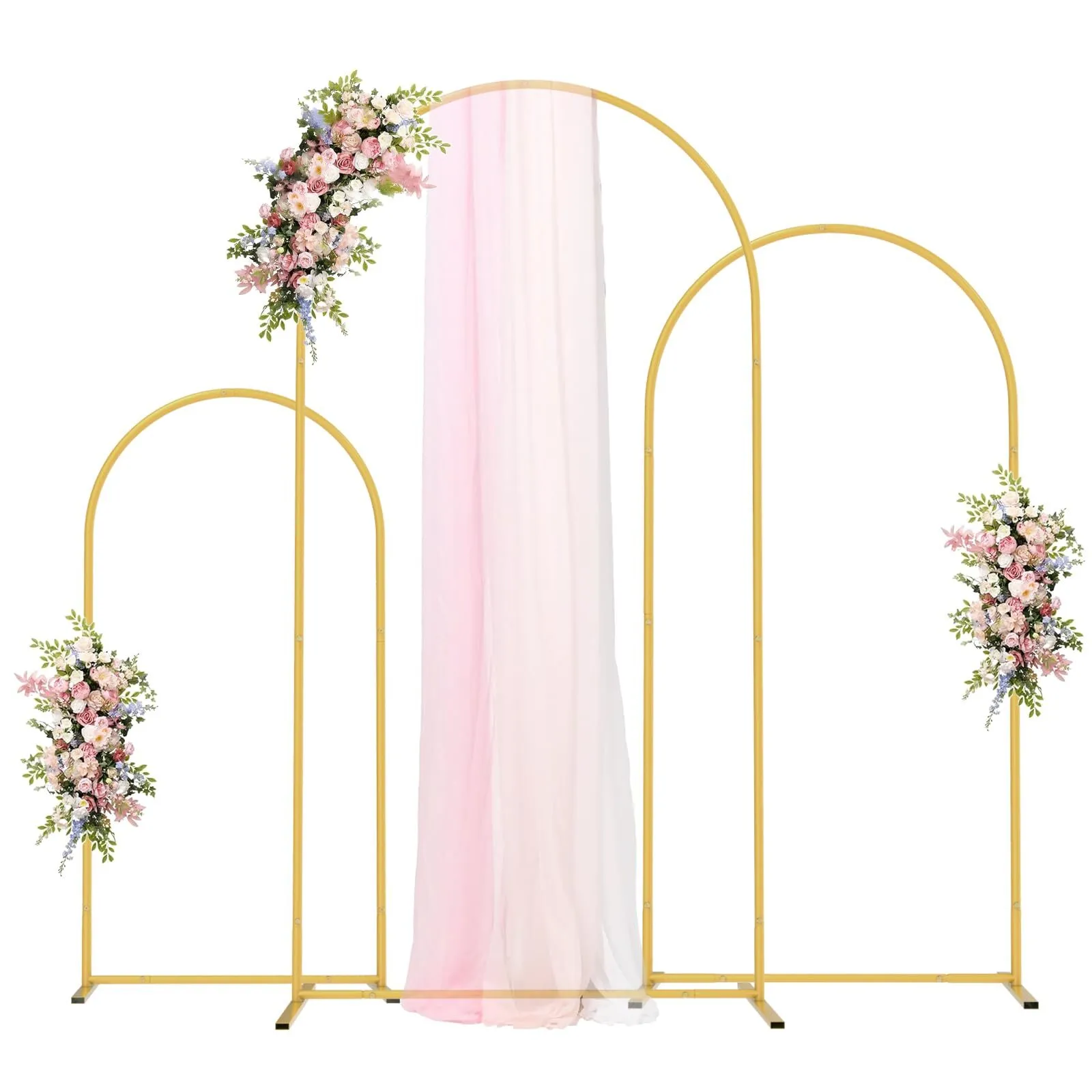 Balloon Arch Gold oval 