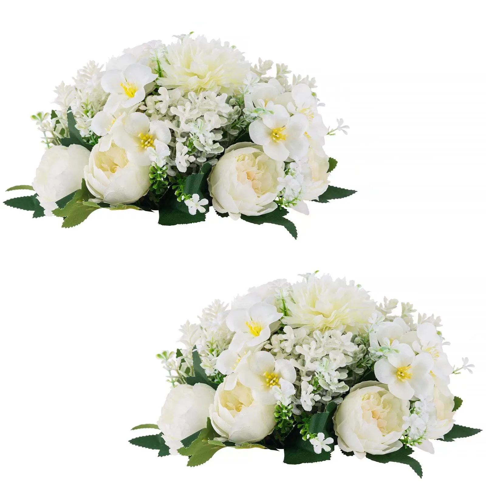 Artificial flower centerpieces round