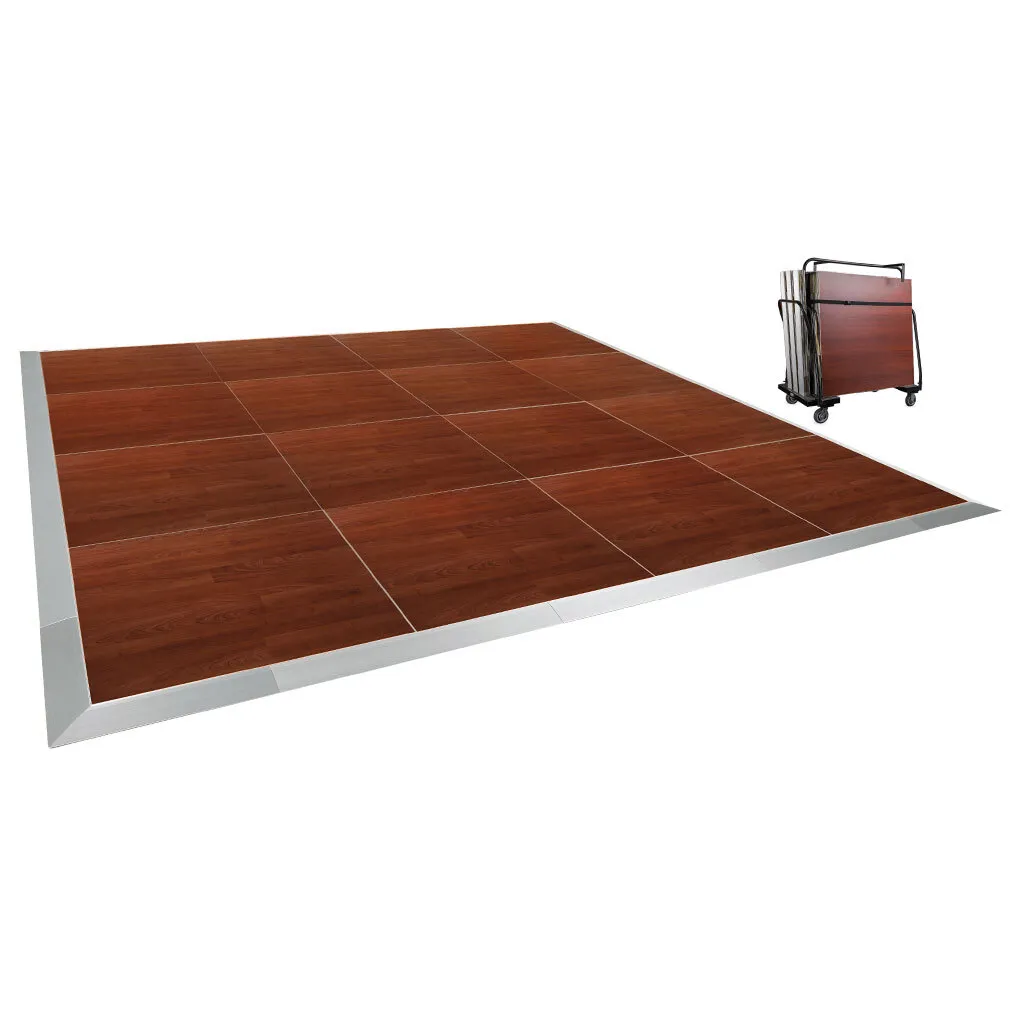 6′ x 6′ Wood Dance Floor (4 Sections)