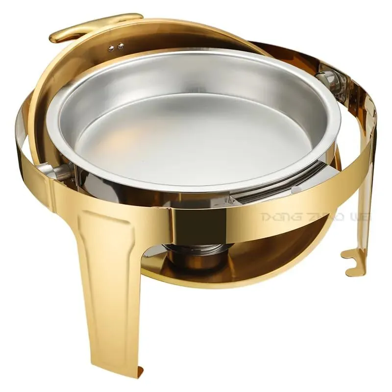 Gold Round Chafing dish