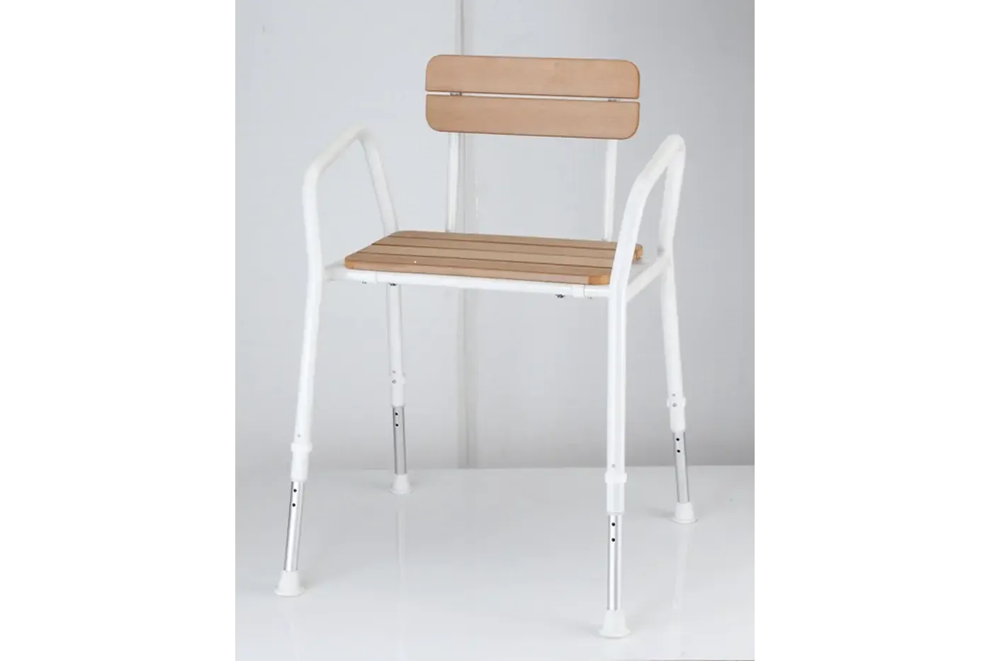 UP Shower Chair With Backrest & Arms Heavy Duty