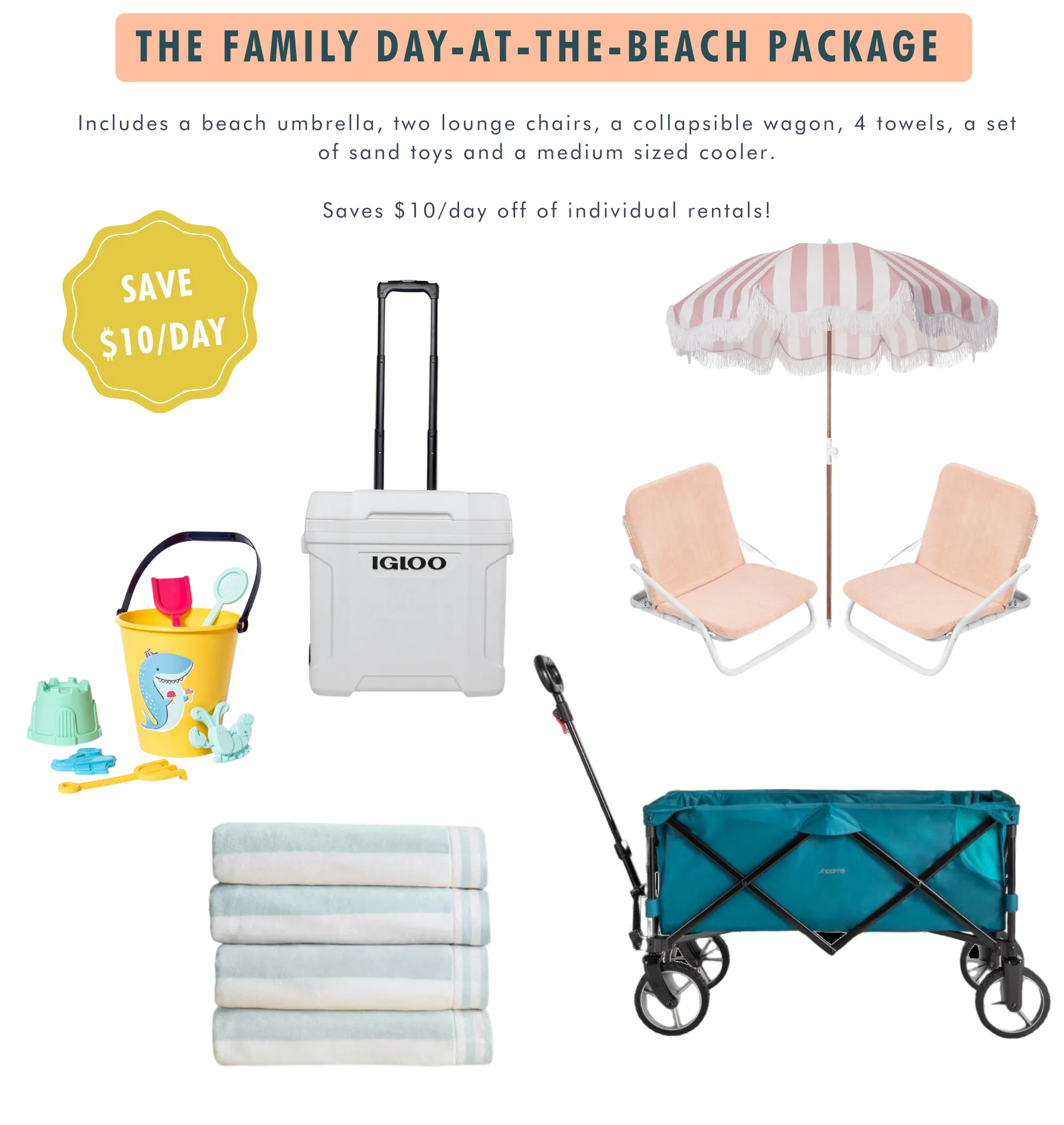 The Family Day-At-The-Beach Package
