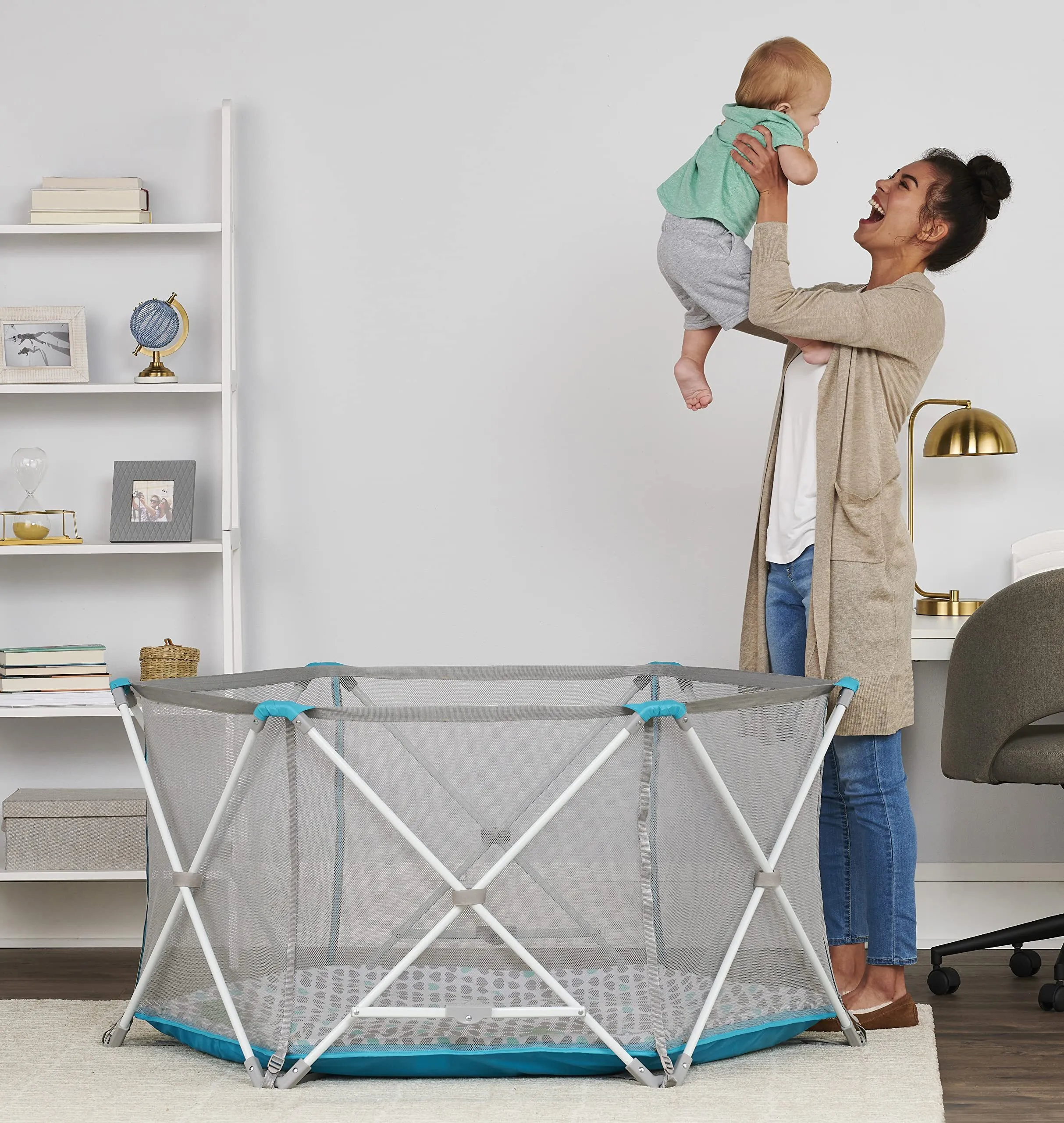 Regalo 6 Panel My Portable Play Yard Indoor and Outdoor