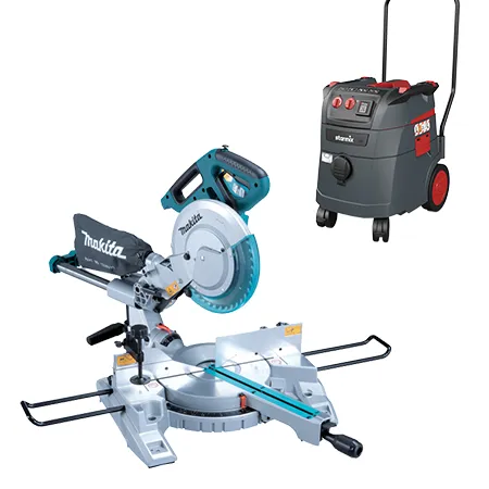 Bouwstofzuiger + Afkort-verstekzaag