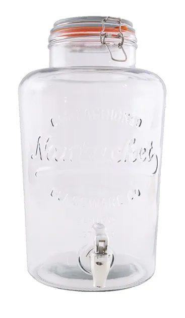 Glazen pot met kraantje 5L
