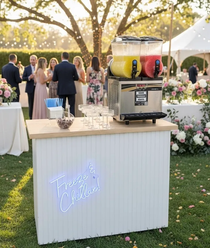 Freeze and Chillax Bar Set Up for Events