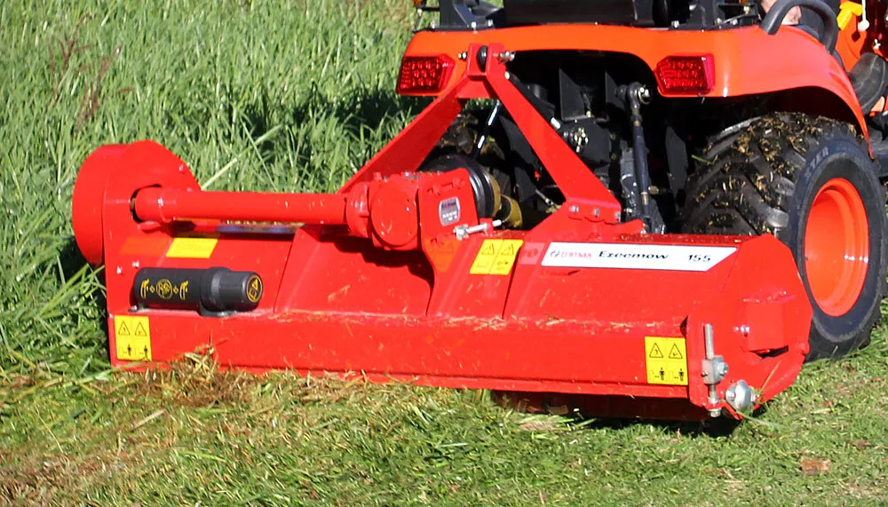 Kubota + Trimax Flail mowing unit