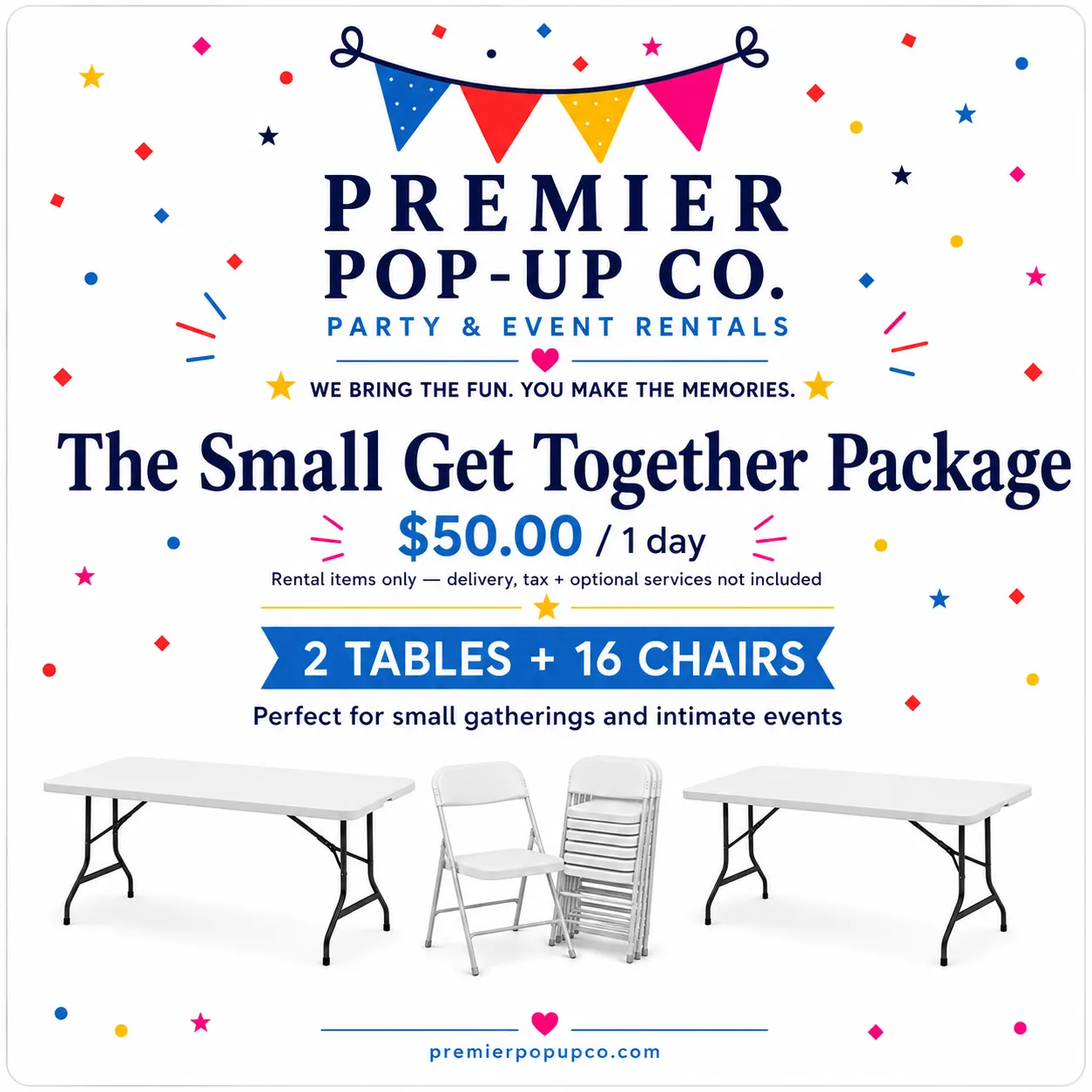 The Small Get Together Package