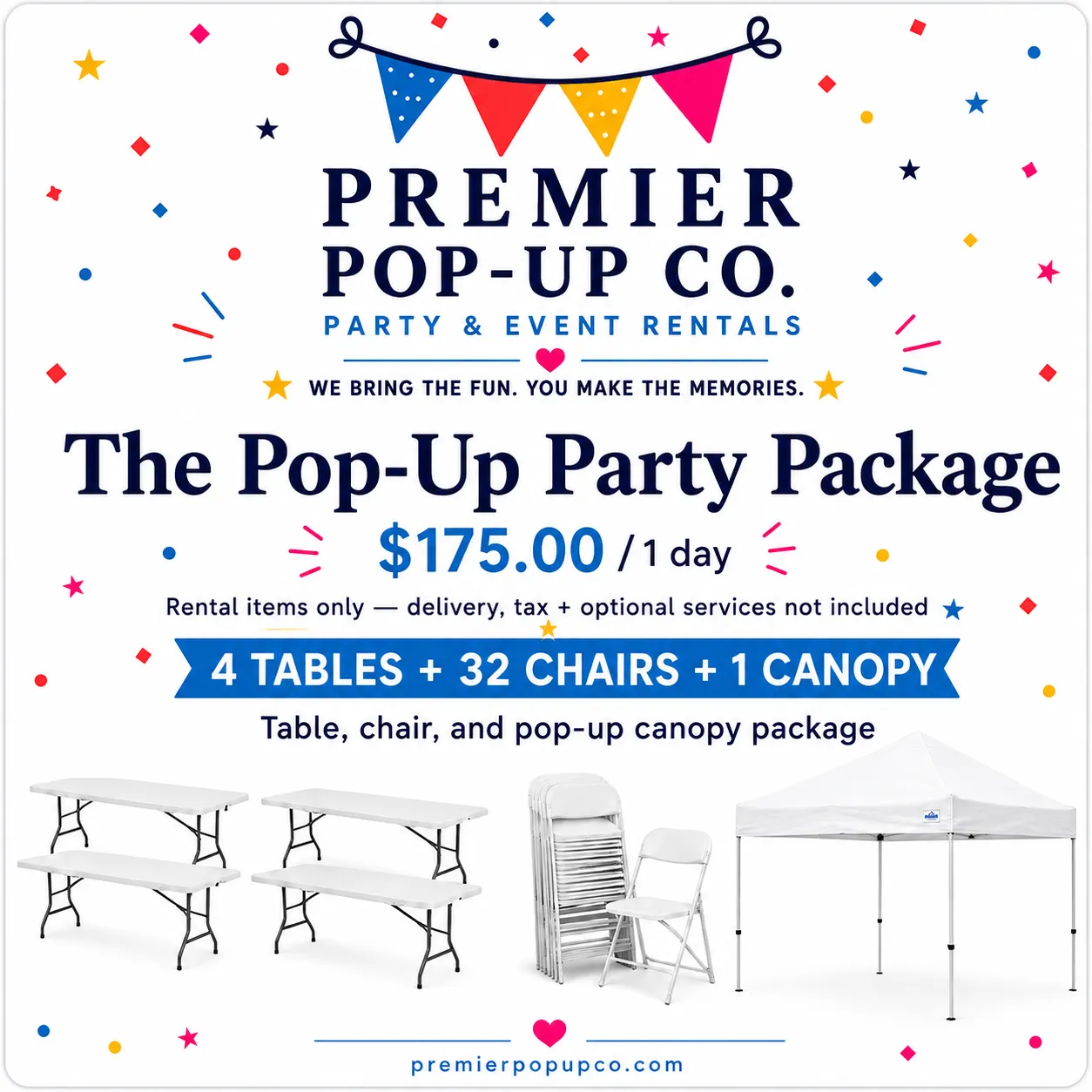 The Pop-Up Party Package
