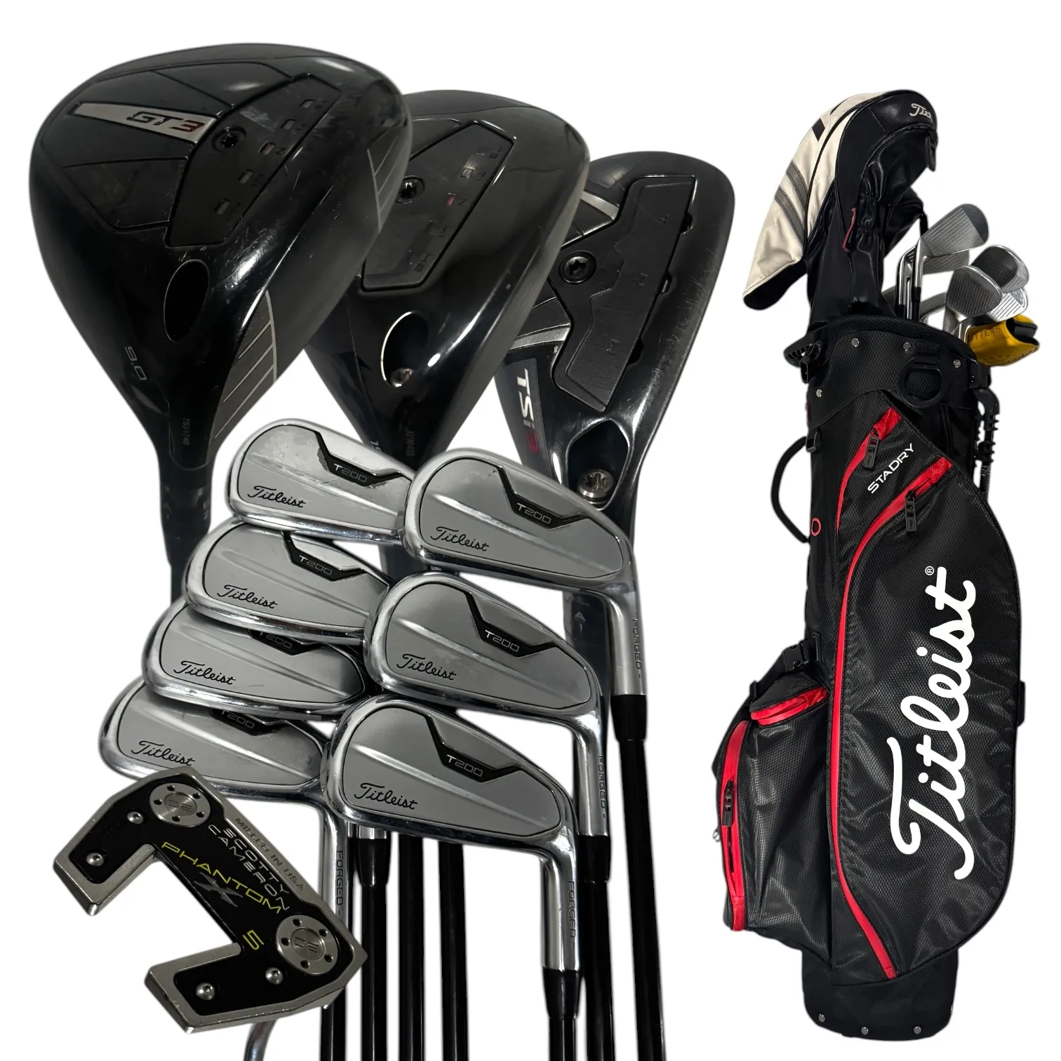 Titleist GT3 Woods + T200 Irons / RH / Graphite / Regular