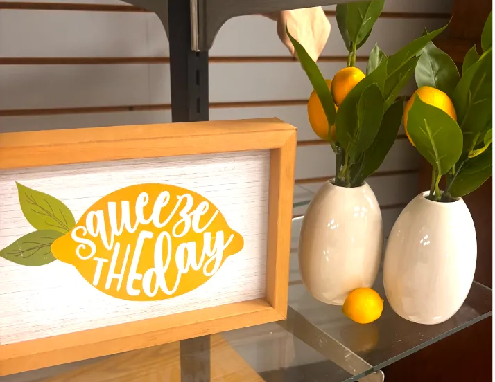 Squeeze The Day Lemon Decor