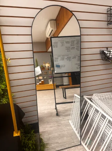 Full Length Arched Black Mirror