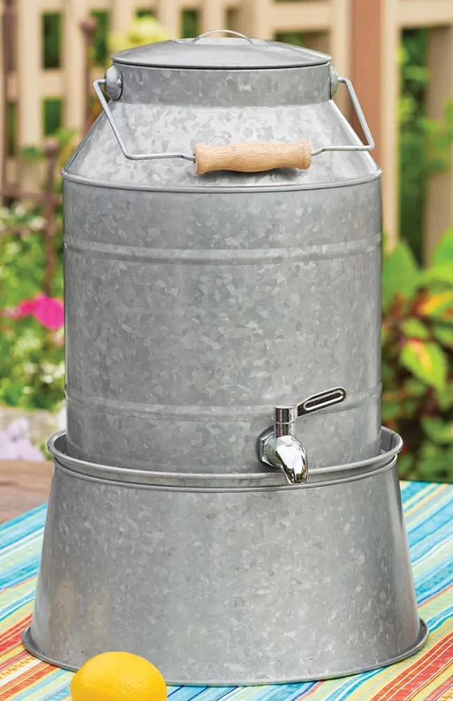 Galvanized Drink Dispenser