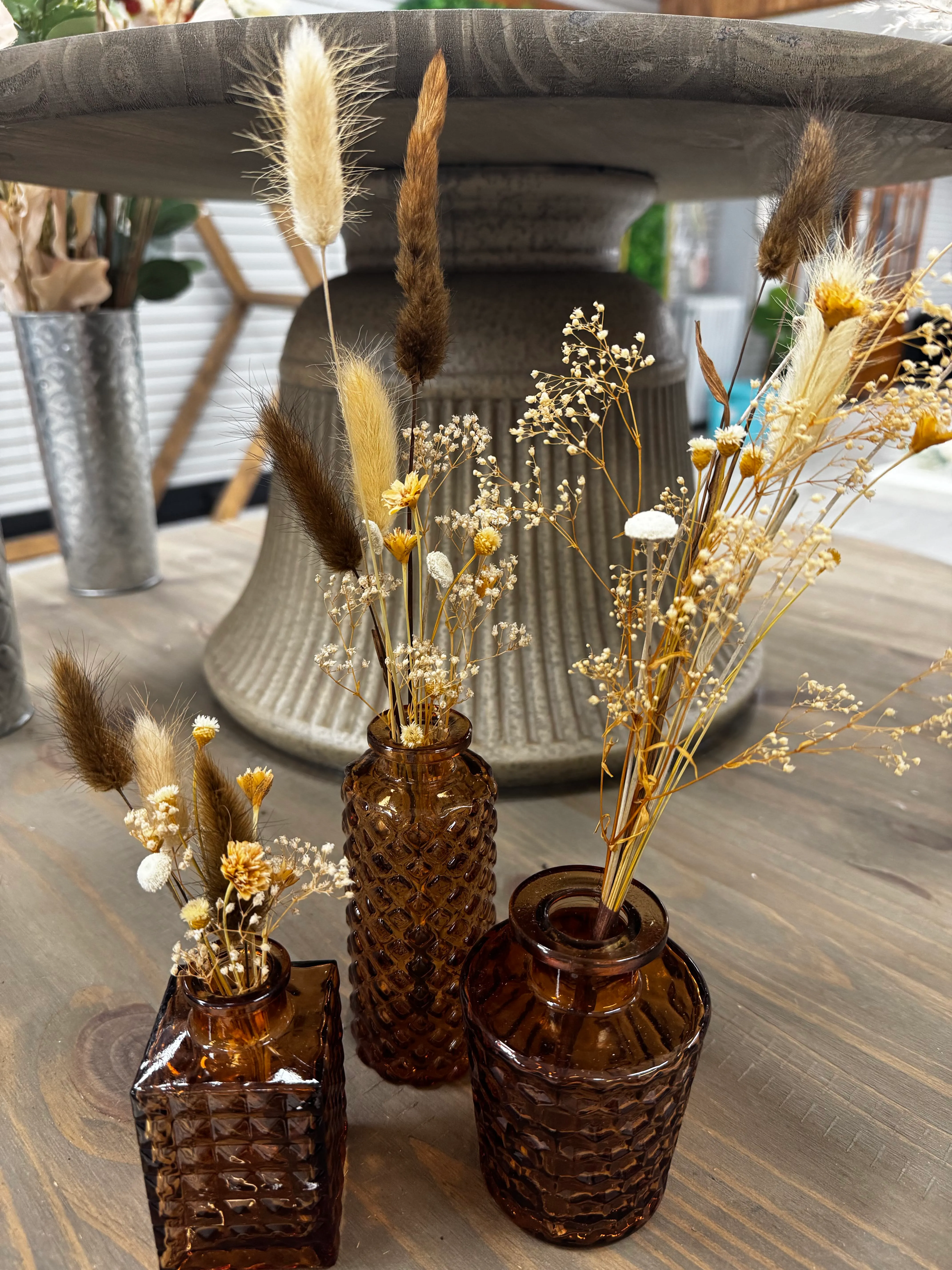 Mini Bunched Pampas Decor