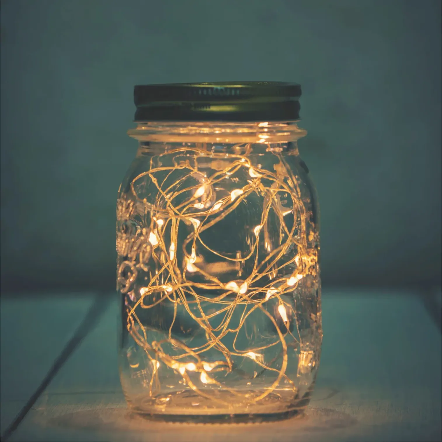 Mason Jars w/ Solar Powered Twinkle Lights