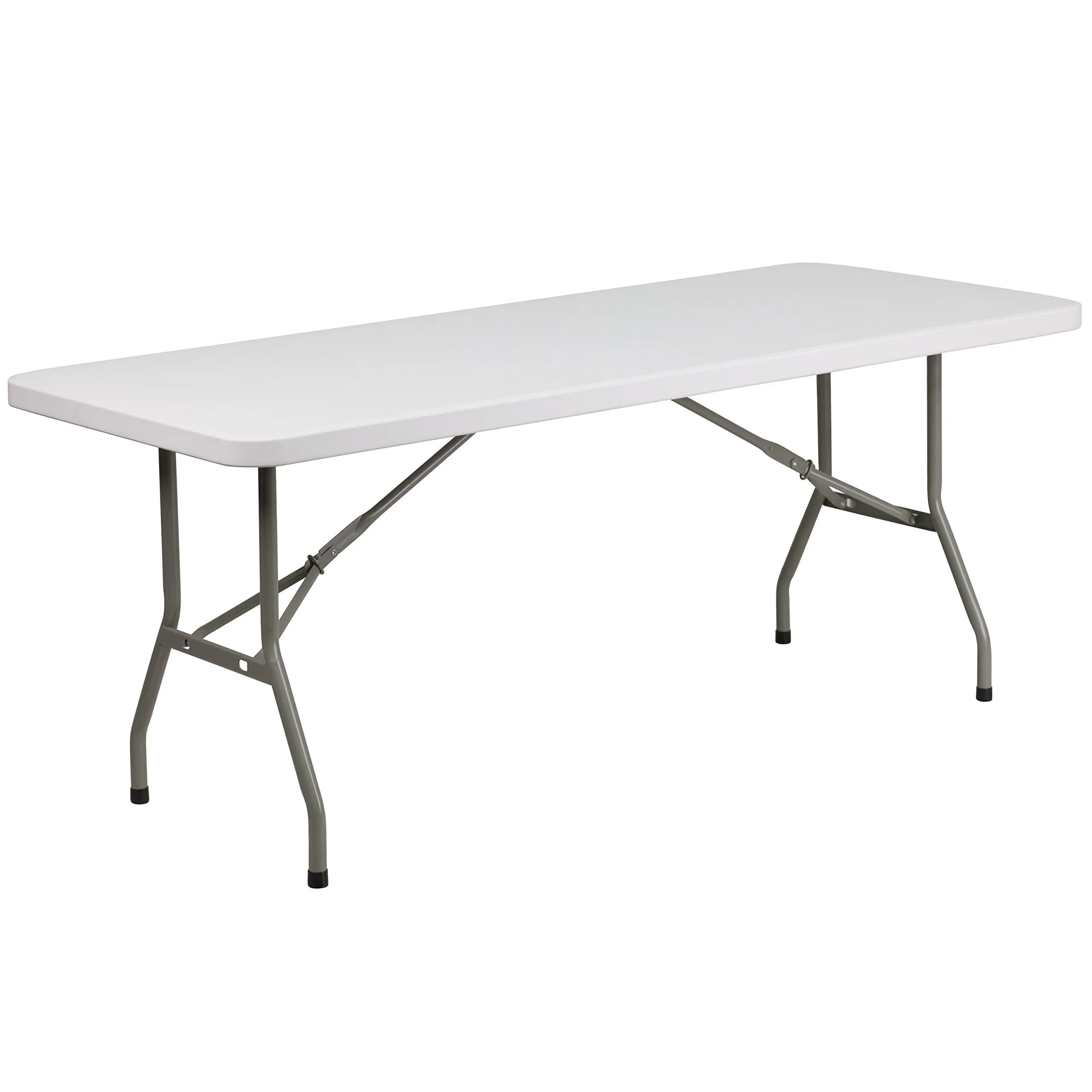 6' x 30" Rectangle Folding Table-Speckle White