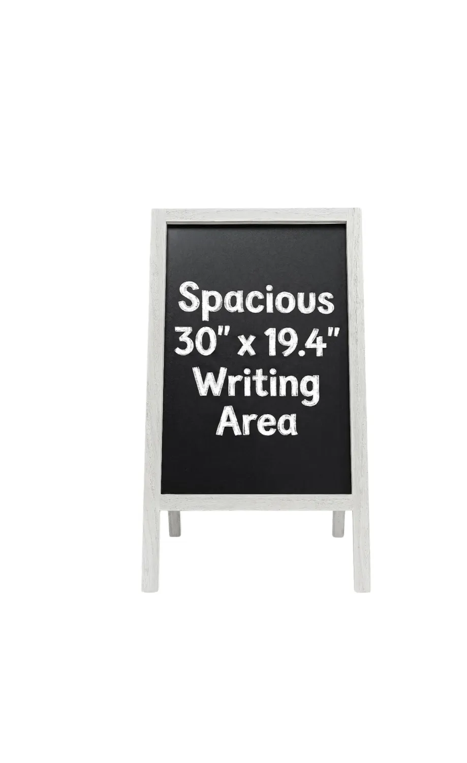 A Frame Double-Sided Chalkboard 40"x20" White