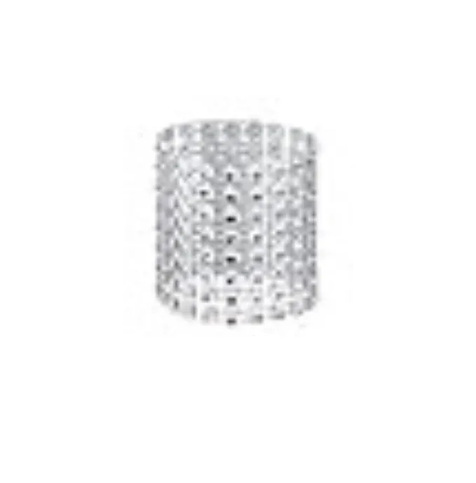 Silver Mesh Diamonds Napkin Ring