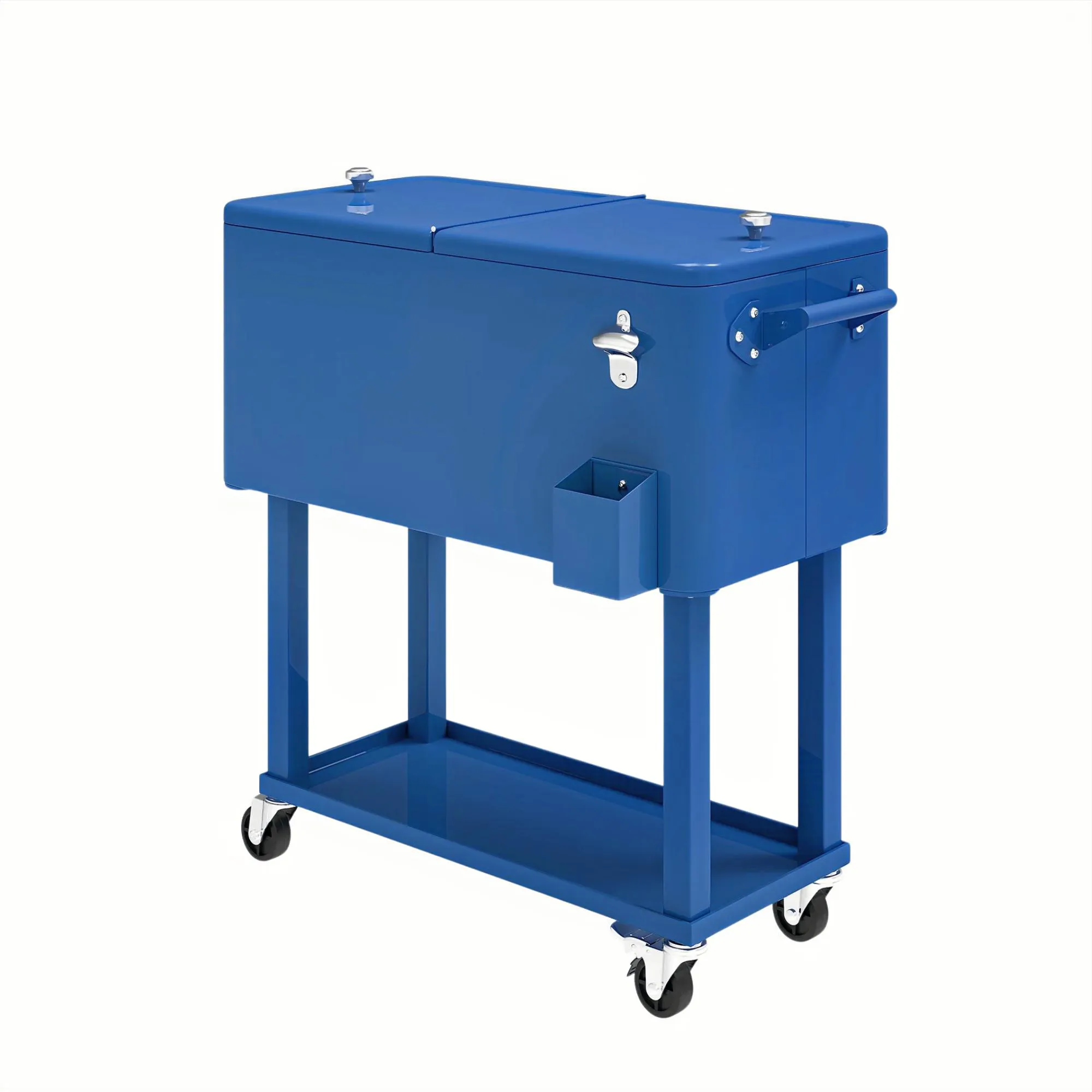  80 Quart Rolling Outdoor Portable Beverage Ice Chest