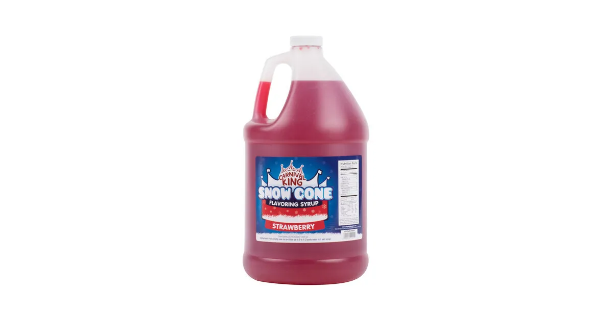 Carnival King Snow Cone Syrup strawberry 1 Gallon