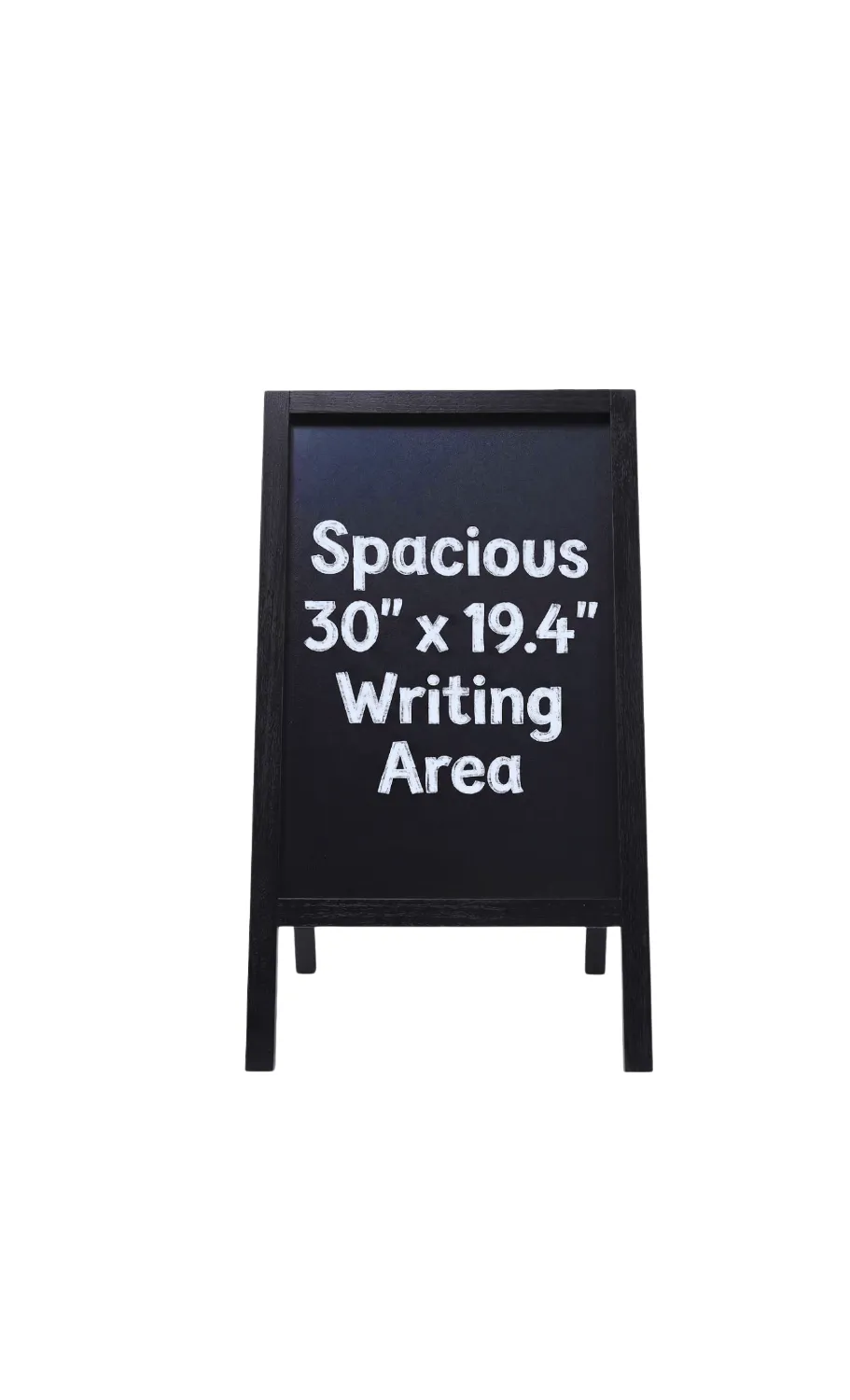 A Frame Double-Sided Chalkboard 40"x20" Black