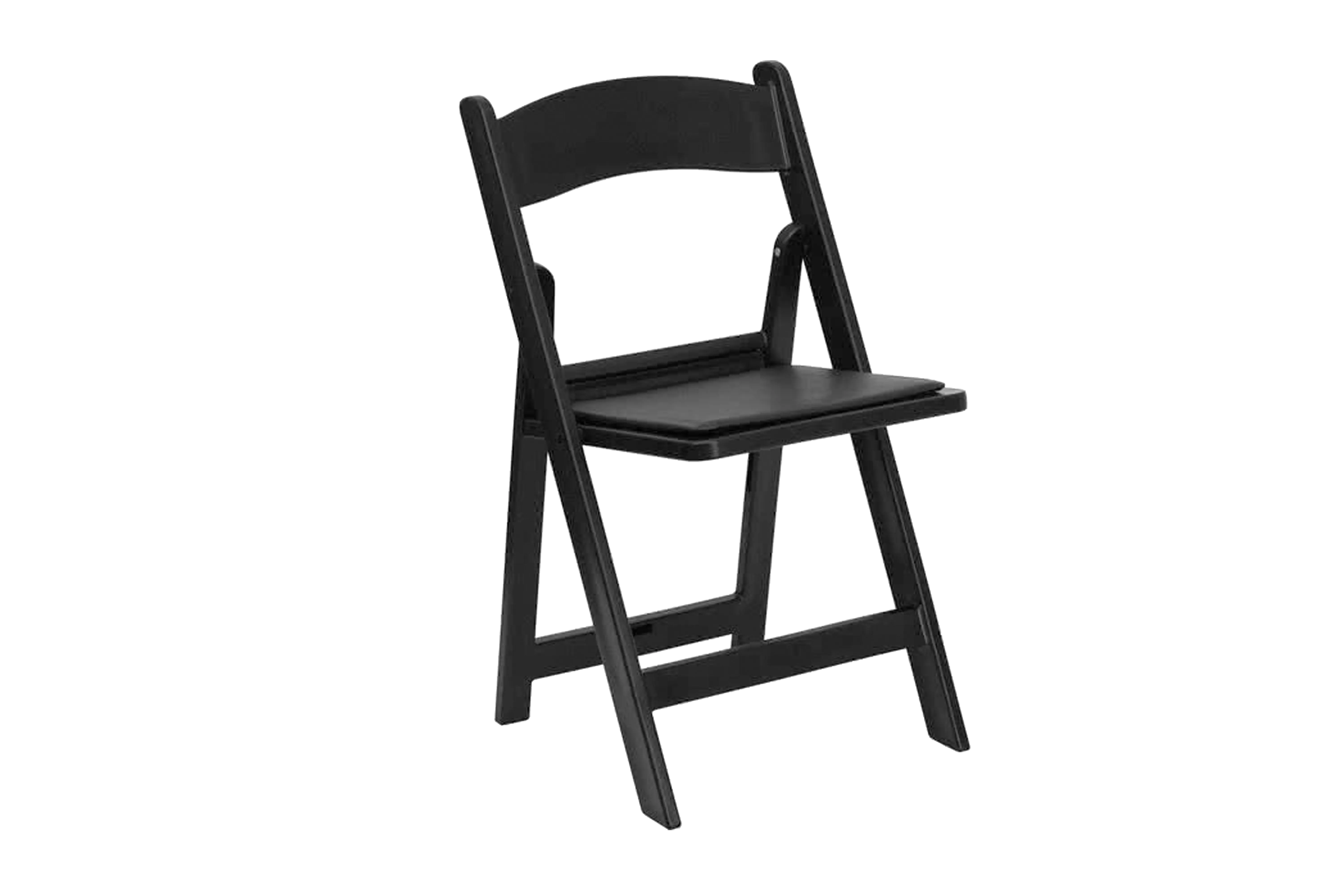 Black Padded Resin Chair 350# Weight Capacity 