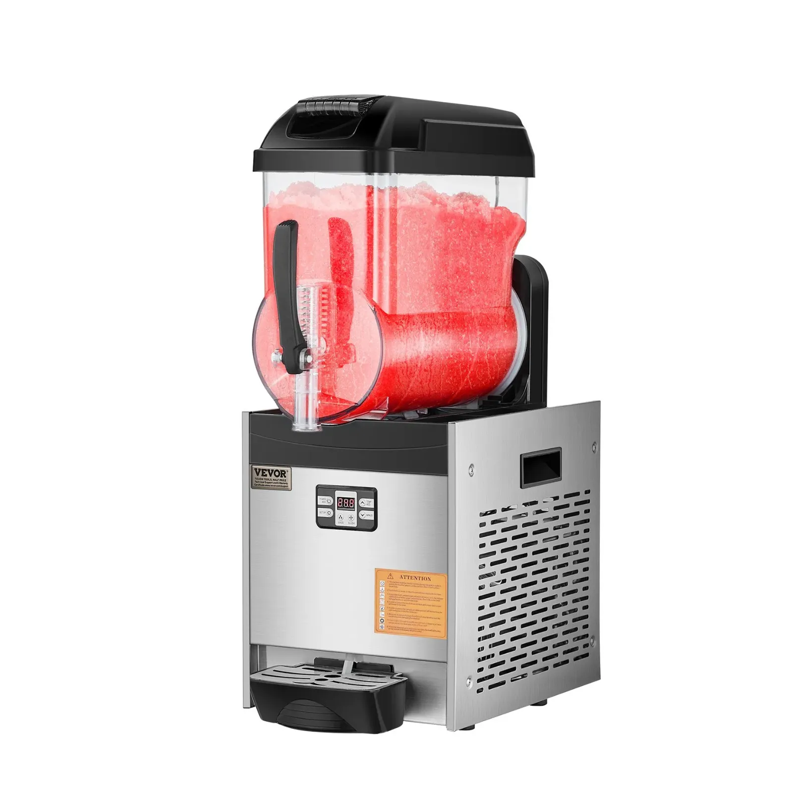 Commercial Slushy Machine, 12L Single Tank Frozen Drink Machine,