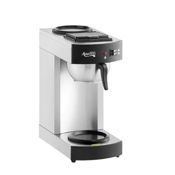 12 Cup Pourover Commercial Coffee Maker with 2 Warmers-2 Decanters