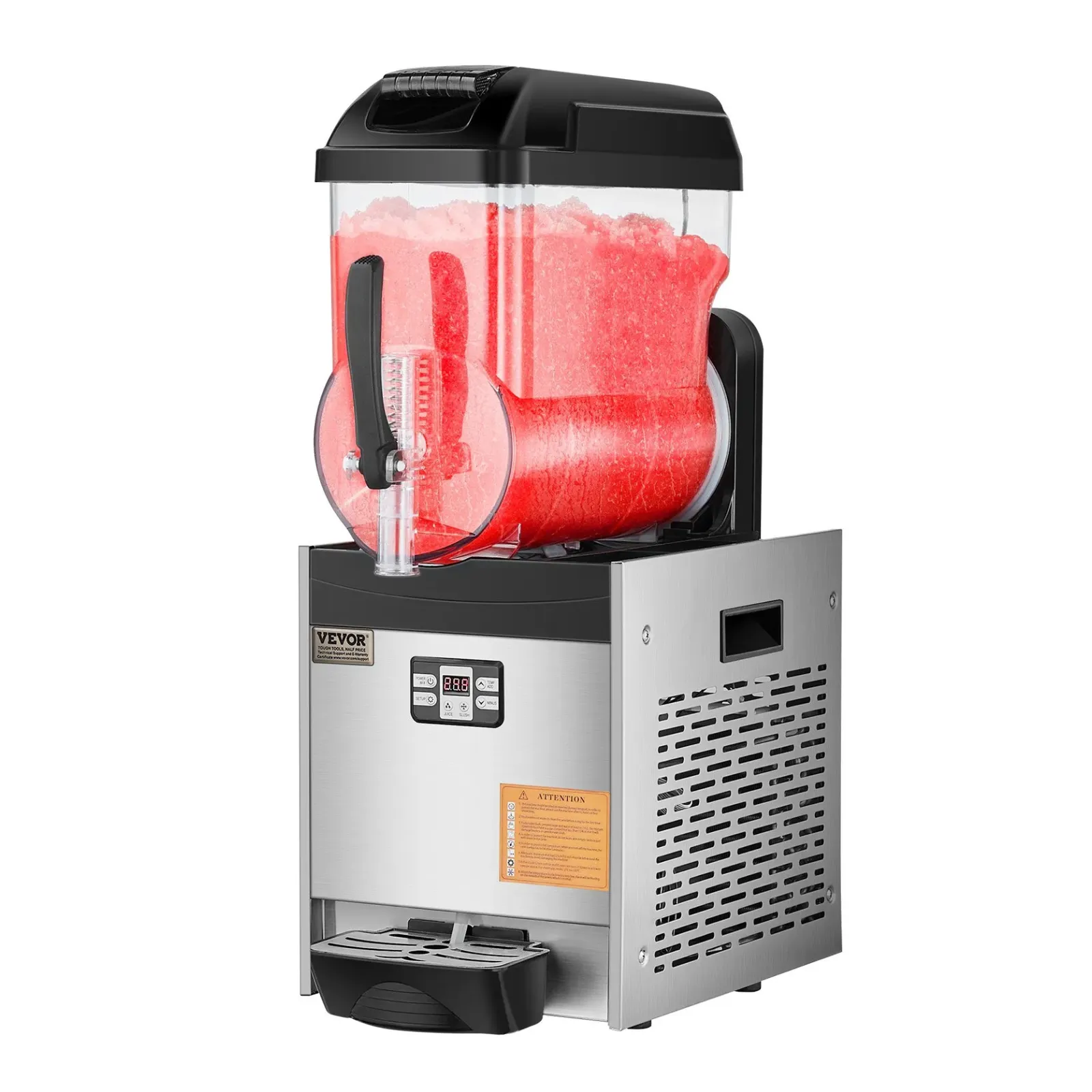 Commercial Slushy Machine, 12L Single Tank Frozen Drink Machine,