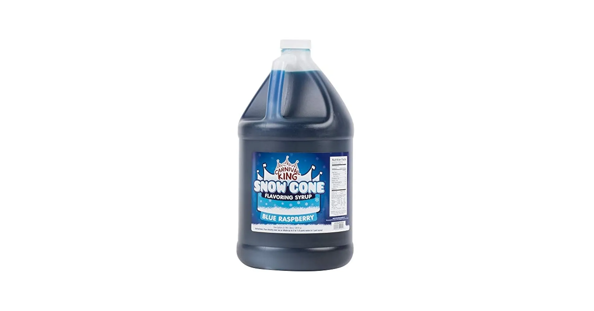 Carnival King Snow Cone Syrup Blue Raspberry 1 Gallon