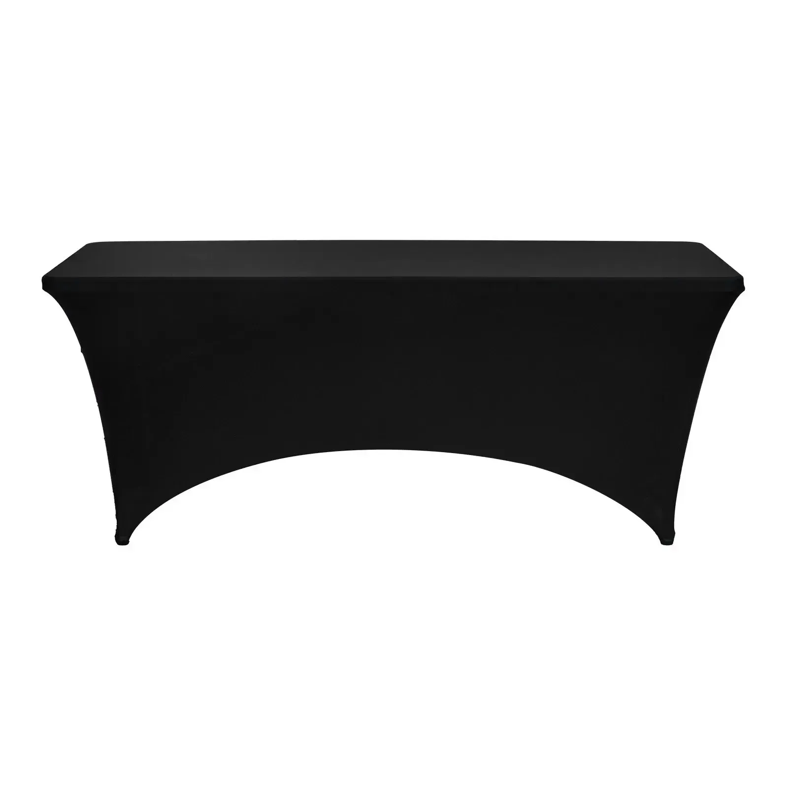 6' rectangle table covers, Black Spandex 